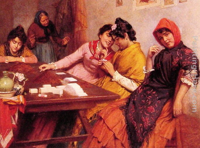 The Cigarette Makers of Seville painting - John Bagnold Burgess The Cigarette Makers of Seville art painting